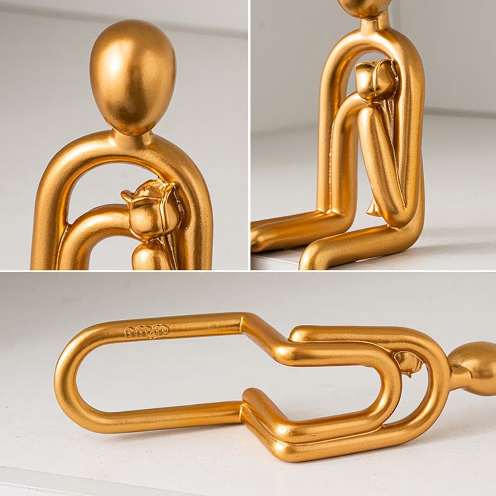 Abstract Paper Clip Decor