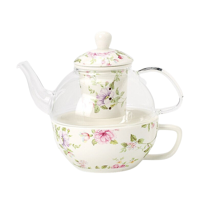 Camellia Ceramic Tea for One Set with Strainer