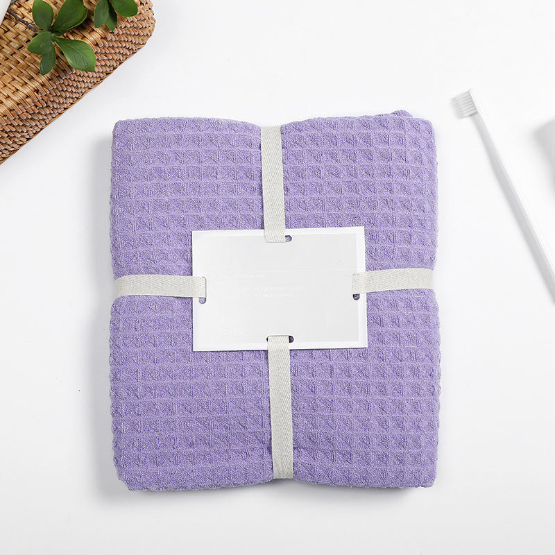 Super Absorbent Breathable Antibacterial Waffle Bath Towel