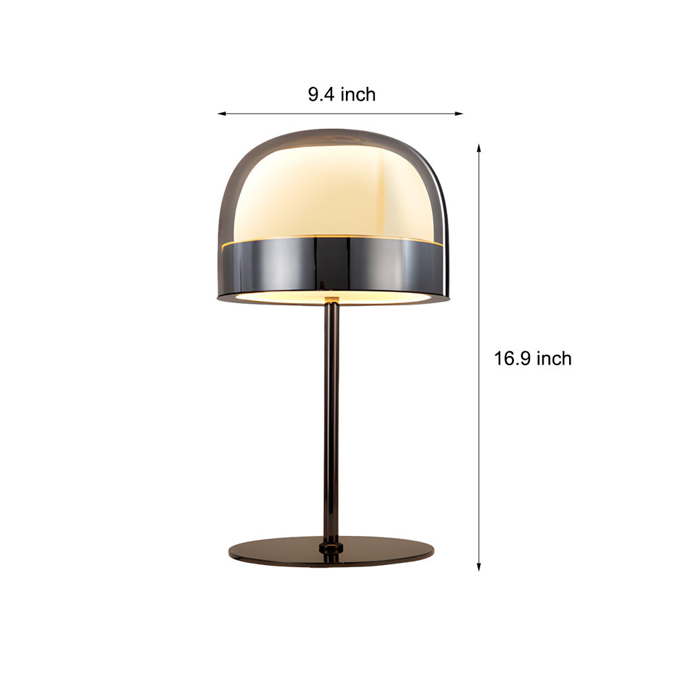 Equatore - Glass Table Lamp with Two-Layer Night Light