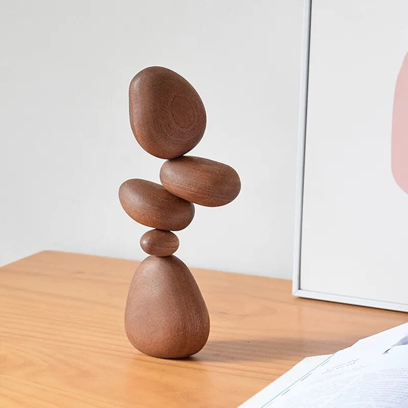 Wooden Magnetic Balance Stones