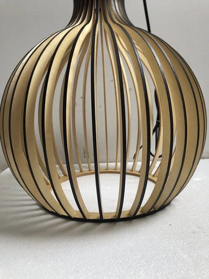 Nordic Wooden Cage Pendant Light Chandelier