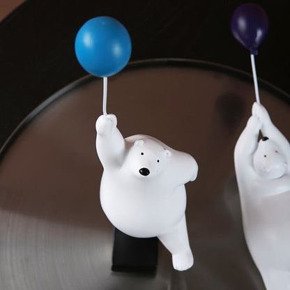 Polar Bear With Flying Balloon