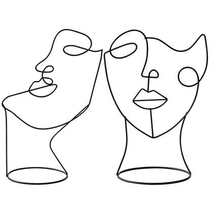 Abstract Line Art Face