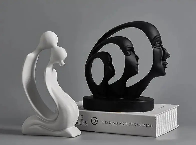 Abstract Human Face Statue