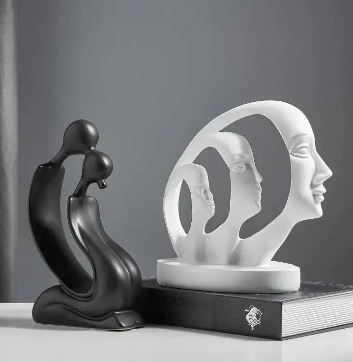 Abstract Human Face Statue