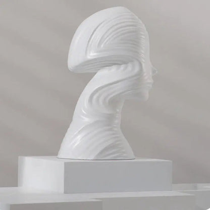 Abstract Human Head Sculpture