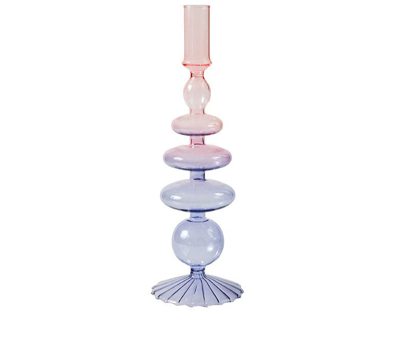 Aesthetic Lilac Wavy Candle Holders