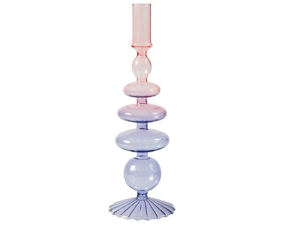 Aesthetic Lilac Wavy Candle Holders