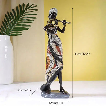 Afro Musicians Sculpture