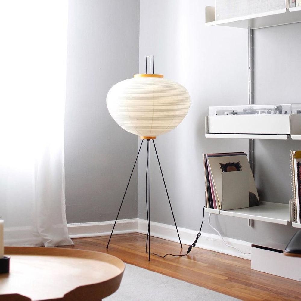 Rice paper floor lamp