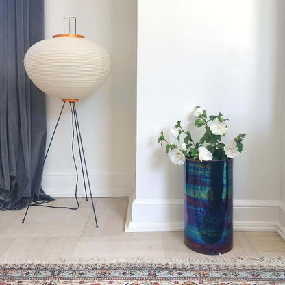 Rice paper floor lamp