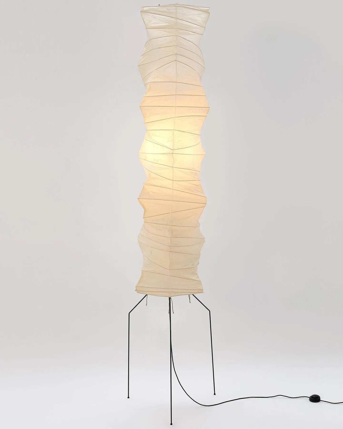 Rice paper floor lamp