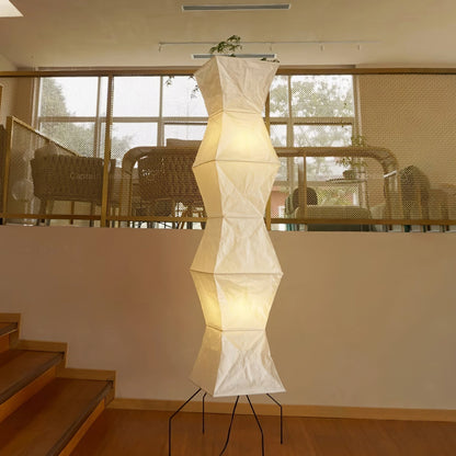 Rice paper floor lamp