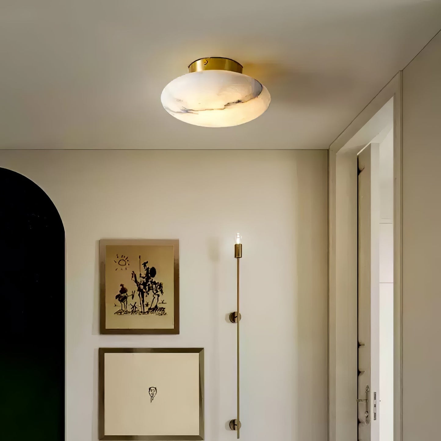 OvaleLuxe - Wall lamp from Alabaster for a Refined Interior