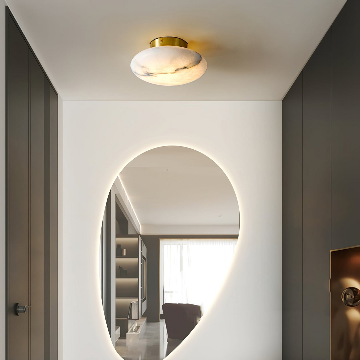 OvaleLuxe - Wall lamp from Alabaster for a Refined Interior