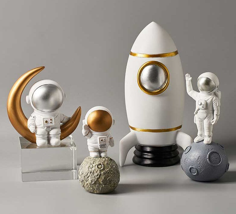 Astronaut Figure Statue Spaceman Sculpture