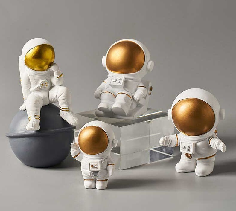 Astronaut Figure Statue Spaceman Sculpture