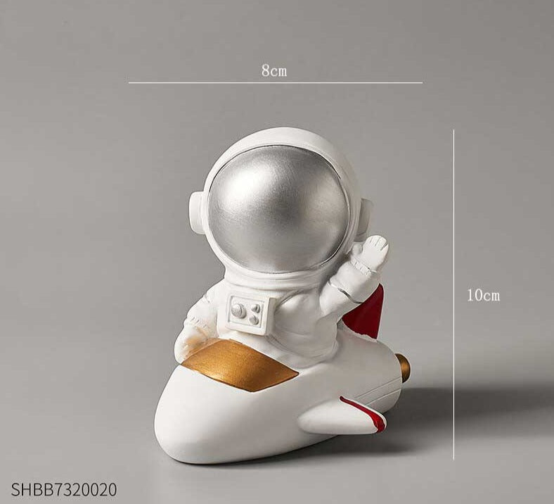 Astronaut Figure Statue Spaceman Sculpture