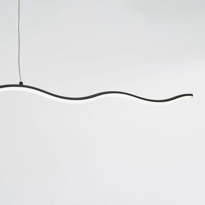 LouiseGlow - Modern LED hanging lamp in black and white