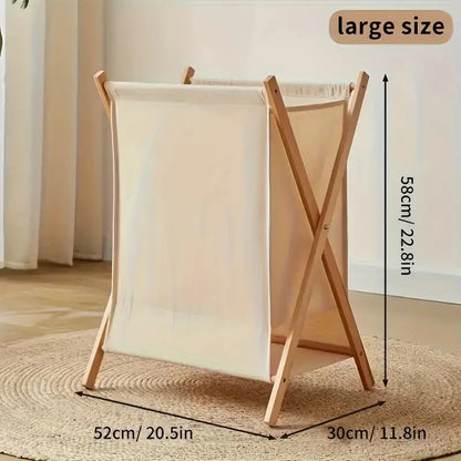 Laundry Basket - Solid Wood