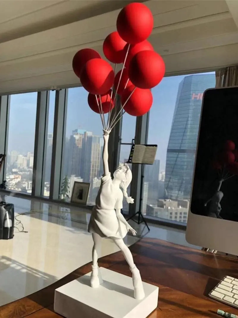 Banksy Balloon Girl Statue