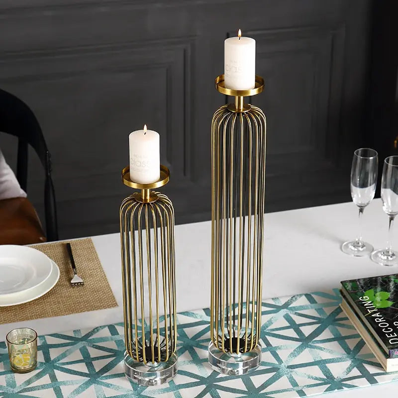 Belevue Brass Candle Holder