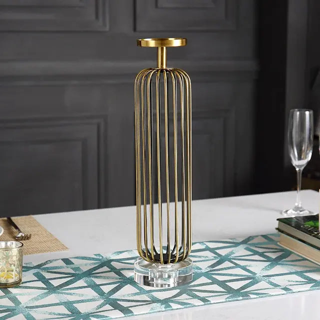 Belevue Brass Candle Holder