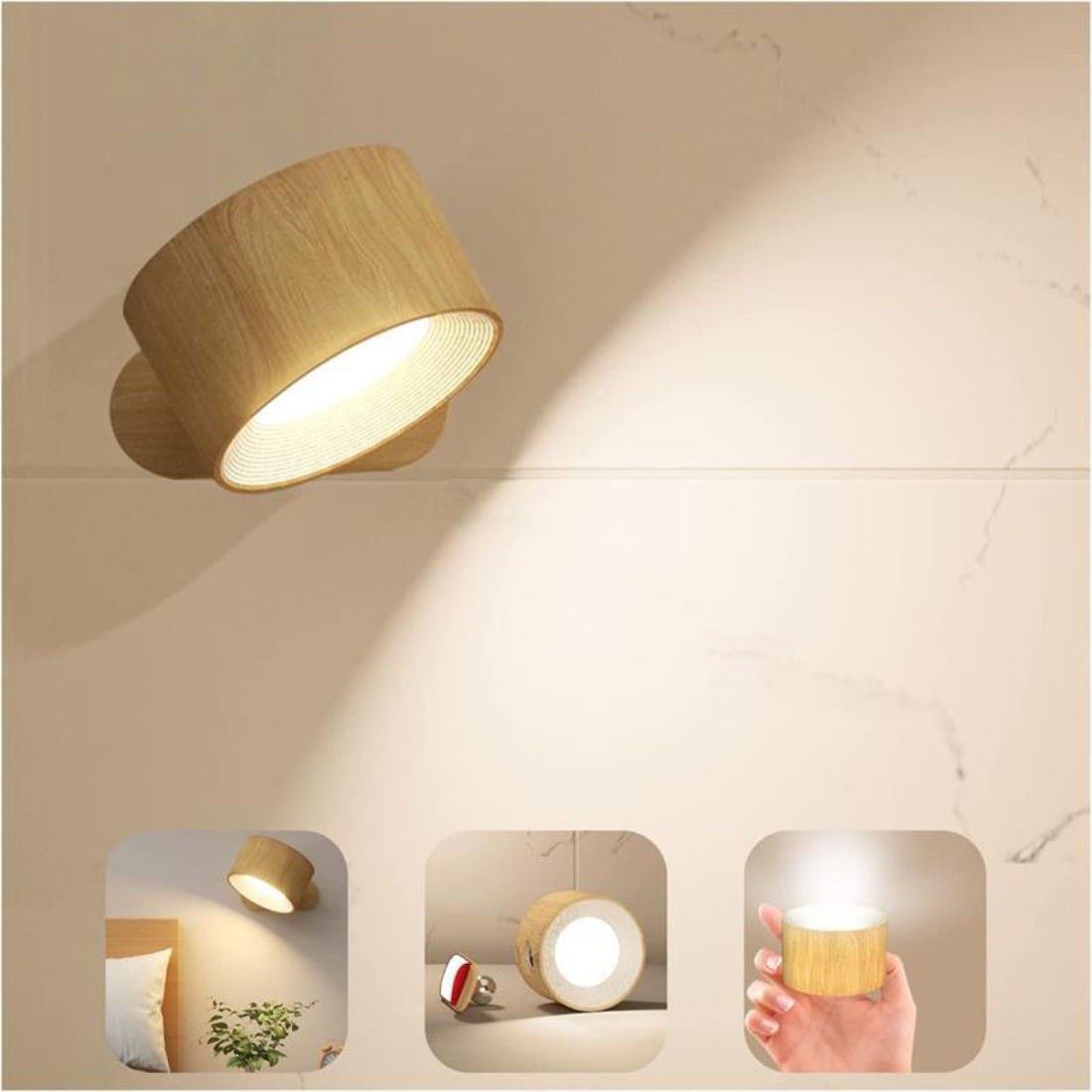 FlexiLamp - Wireless rechargeable 360° wall lamp