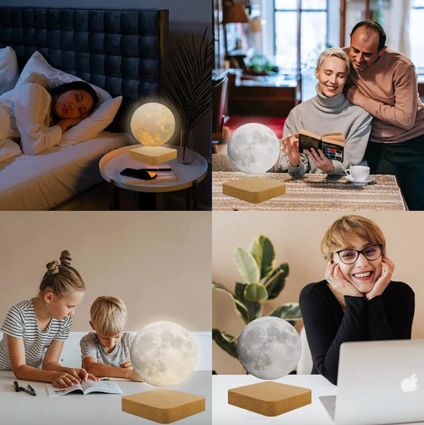 Magic Moon Lamp – Floating LED Lamp with Warm Ambient Lighting, Perfect for Home Decor