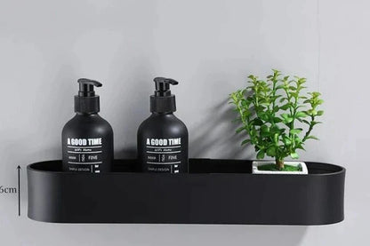 Black Bathroom Shelf | Basket to store your shower items