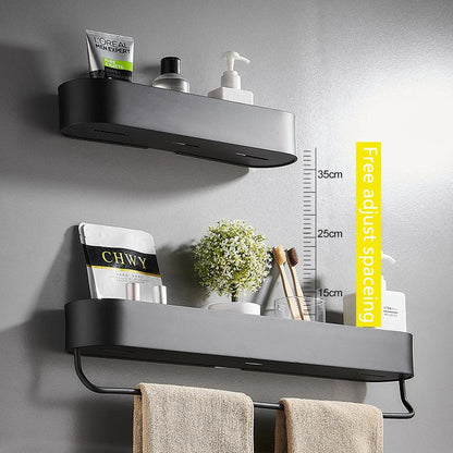 Black Bathroom Shelf | Basket to store your shower items