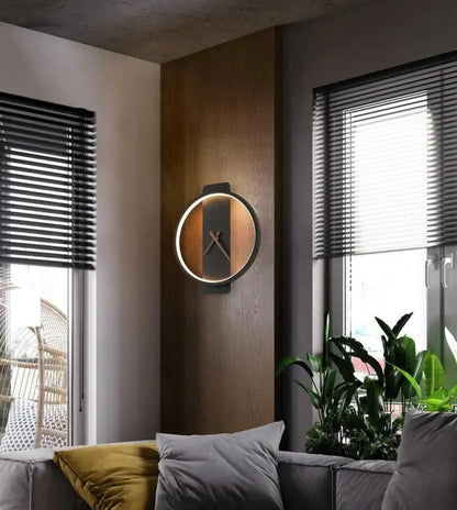 Black Neon Wall Clock