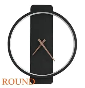 Black Neon Wall Clock