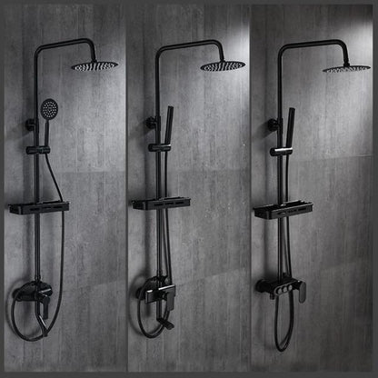 Calithea - Modern Matte Brass Shower Set