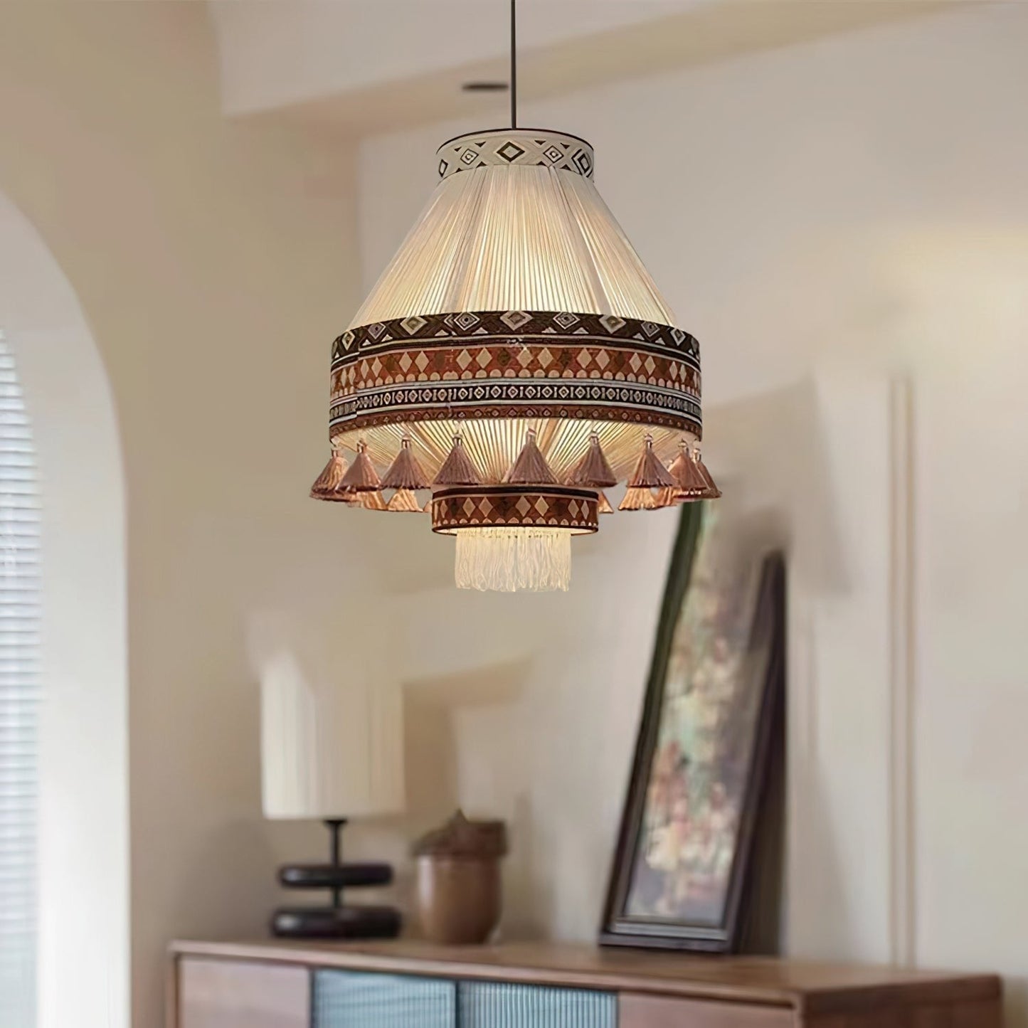 Bohemian – Pendant lamp with fringes