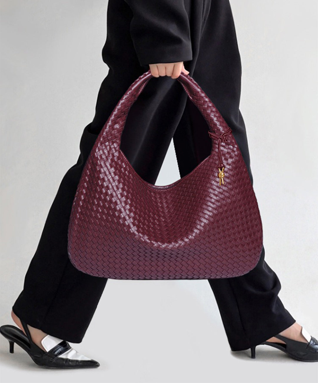 Giorgio Serafini | Cherry Red Hobo Bag