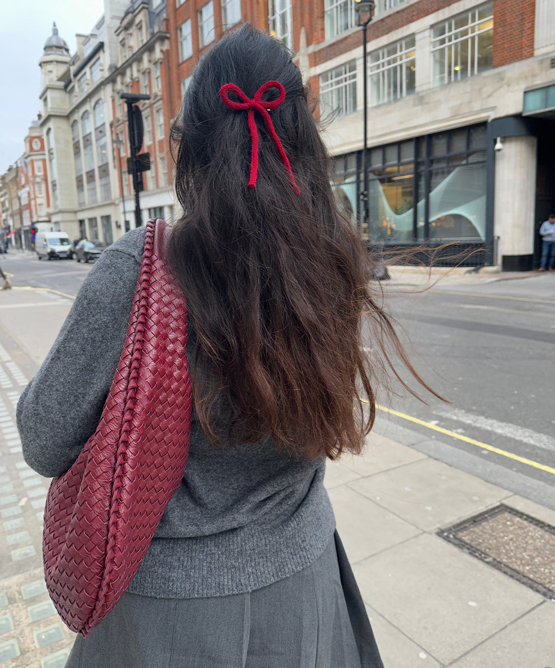 Giorgio Serafini | Cherry Red Hobo Bag