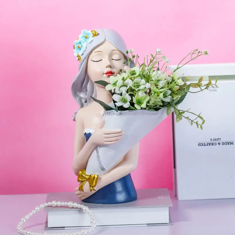 Bouquet Girl Sculpture