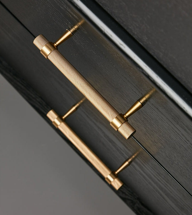 Miravique Textured Brass Cabinet and Drawer Handles