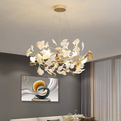 Ceramic Petal Chandelier