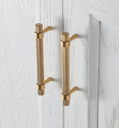 Miravique Textured Brass Cabinet and Drawer Handles