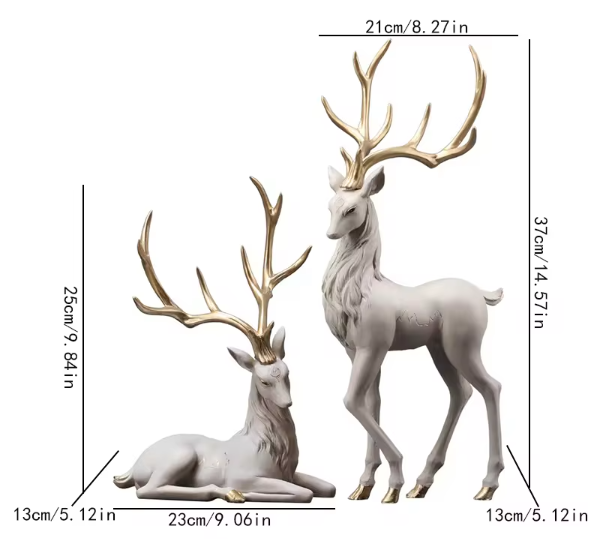 Luxury Reindeer Sculpture