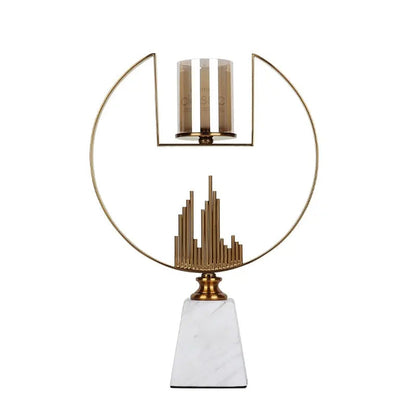 Cartier Metal Marble Candleholder