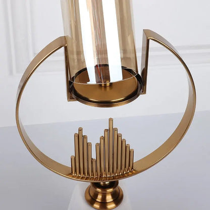 Cartier Metal Marble Candleholder