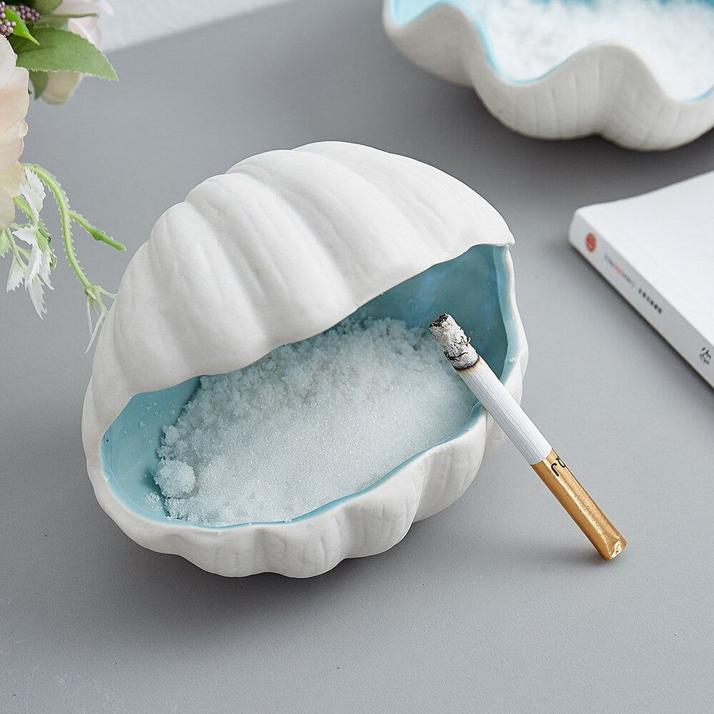 Porcelain Conch Ashtray