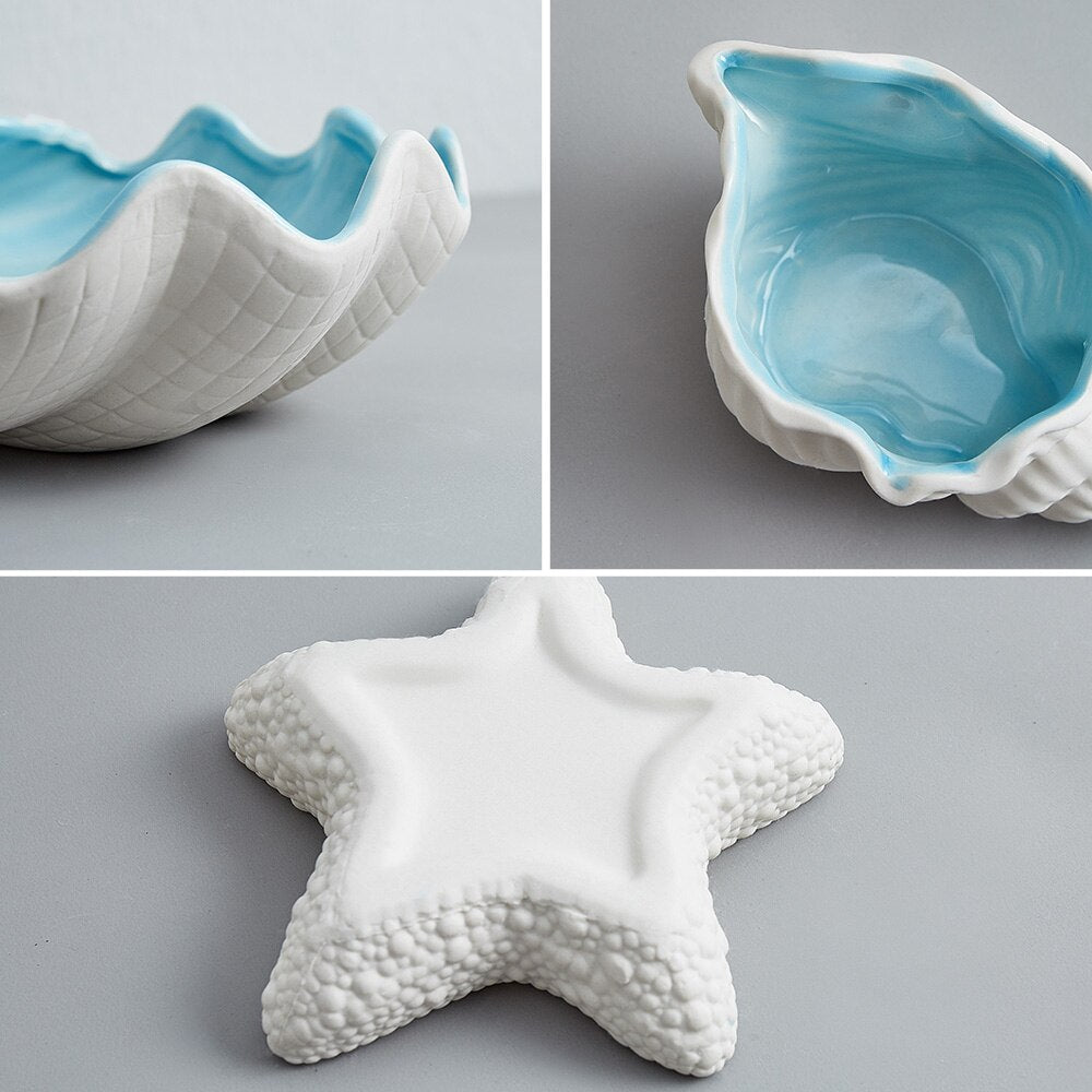 Porcelain Conch Ashtray