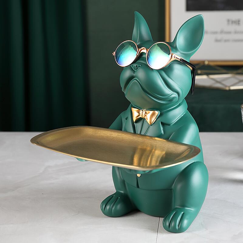 Cool French Bulldog Golden Tray