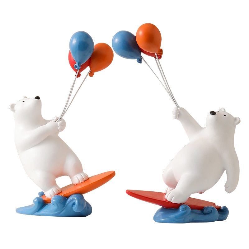 Balloon Polar Bear Surfer