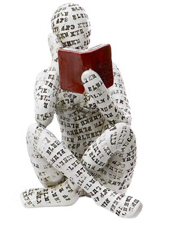 Creative Resin Reading Woman Statue